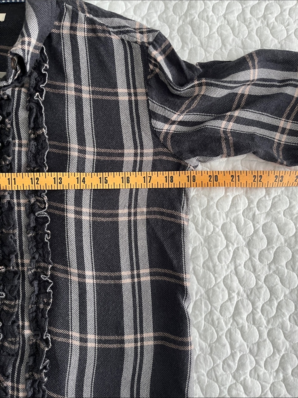Anthropologie Pilcro Oversized Tuxedo Button Down Shirt - Size XXS - EUC - Picture 12 of 14